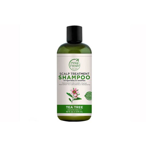 شامپو بدون سولفات ارگانیک تی تری پتال فرش امریکایی ترمیم کننده پوست سر 475 میلی لیتر Petal Fresh Scalp Treatment Shampoo Tea Tree