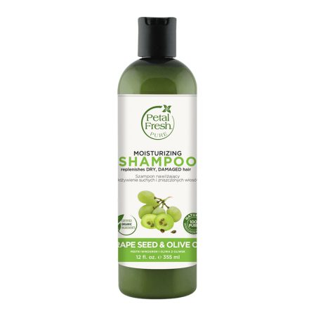 شامپو ارگانیک بدون سولفات مرطوب کننده پتال فرش Petal Fresh Moisturizing Shampoo Grape Seed & Olive Oil
