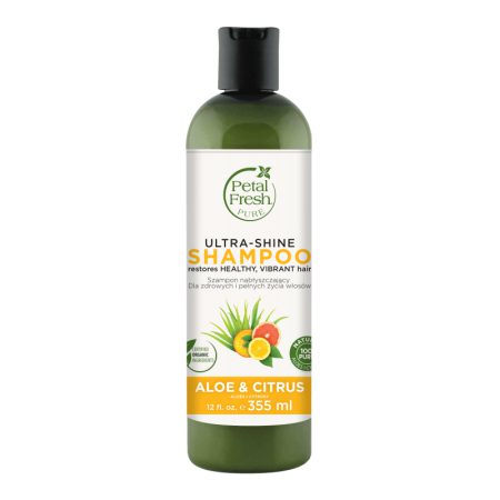 شامپو بدون سولفات پتال فرش درخشان کننده آلوئه ورا و مرکبات Petal Fresh Ultra Shine Shampoo Aloe & Citrus