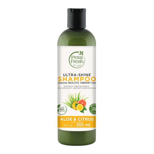 شامپو بدون سولفات پتال فرش درخشان کننده آلوئه ورا و مرکبات Petal Fresh Ultra Shine Shampoo Aloe & Citrus