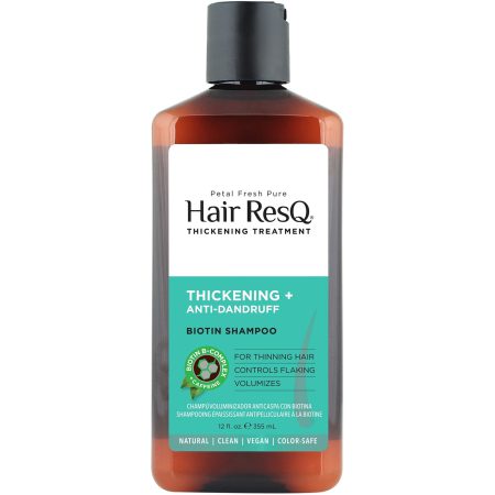 شامپو بدون سولفات ضد ریزش و ضد شوره پتال فرش آمریکایی Petal Fresh HAIR RESQ THICKENING Shampoo Anti Dandruff