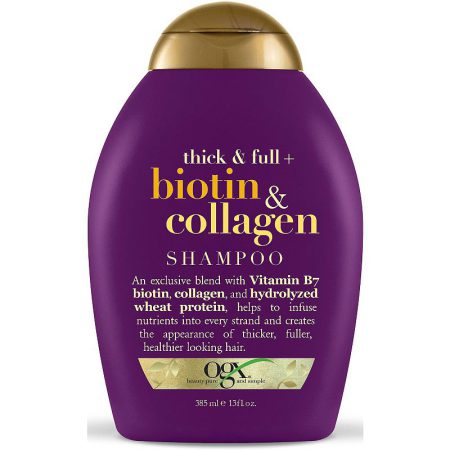 شامپو ضخیم کننده و حجم دهنده بیوتین و کلاژن او جی ایکس Ogx Thick and Full Biotin and Collagen Shampoo