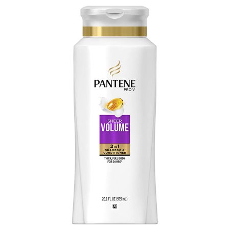 شامپو و نرم کننده آمریکایی شیر ولوم پنتن Pantene Pro-V Sheer Volume 2 in 1 Shampoo & Conditioner