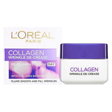 کرم آبرسان روز و پرکننده خطوط لورال کلاژن LOreal Collagen Re Plumping Cream