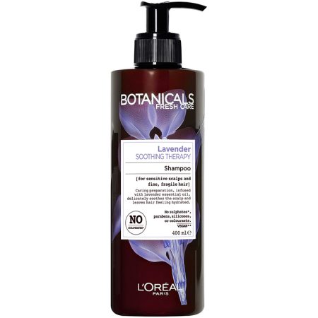شامپو لورال گیاهی تسکین دهنده و آبرسان لاوندر LOreal Botanicals Fresh Care Lavender Soothing Therapy Shampoo