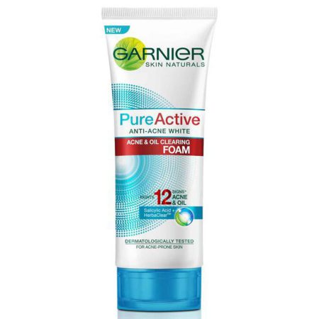فوم شستشوی گارنیه-گارنیر ضد جوش پیور اکتیو Garnier Pure Active Anti Acne White Foam