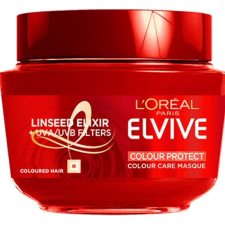 ماسک لورال کالر پروتکت موهای رنگ شده فرانسوی LOreal Elvive Color Protect Hair Mask