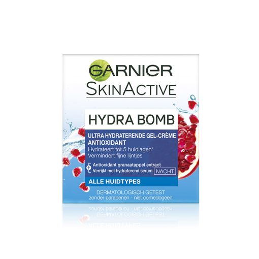ژل کرم هیدرا بمب گارنیر-گارنیه آبرسان شب Garnier Skin Active Hydra Bomb Gel Creme Super Hydratant