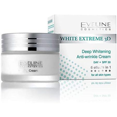 کرم اولاین ضدچروک و روشن کننده روز Eveline WHITE EXTREME 3D Deep Whitening Anti Wrinkle Day Cream