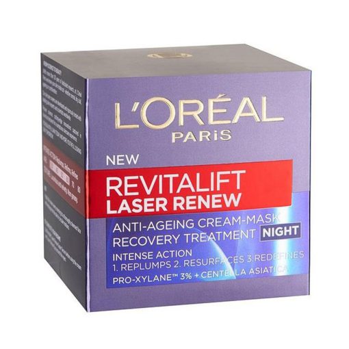 کرم لورال ضدچروک رویتالیفت لیزر شب Loreal Revitalift Laser Night Mask Cream