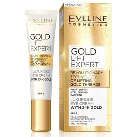 کرم لیفتینگ دور چشم طلای اولاین Eveline Gold Lift Expert Eye Cream
