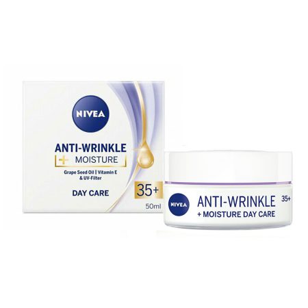 ;کرم نیوا آبرسان و ضد چروک روزانه آلمانی Nivea Anti-Wrinkle + Moisture 35+ Day Care Facial Cream
