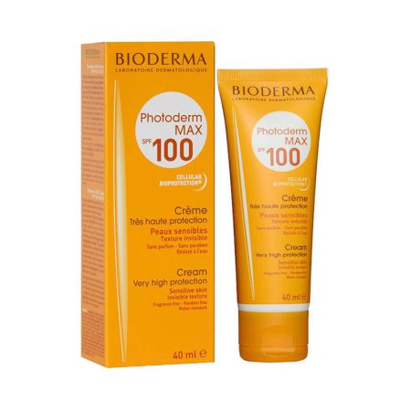 ضد آفتاب بی رنگ بایودرما پوست نرمال تا خشک Bioderma Photoderm Max SPF100 Sunscreen Cream For Dry And Normal Skins