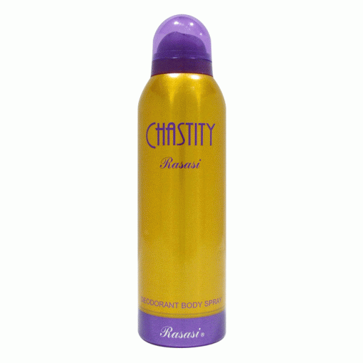 اسپری دئودورانت چستیتی رصاصی طلایی زنانه Rasasi Deodorant Body Spray Gold Chastity For Women