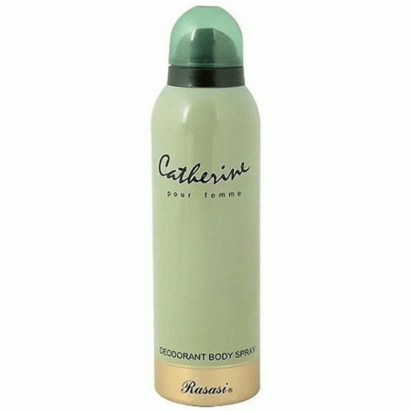اسپری دئودورانت کاترین رصاصی سبز زنانه Catherine Body Deodorant Spray For Women