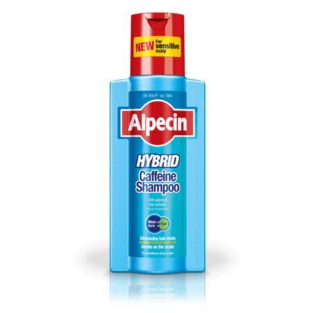 شامپو آلپسین کافئین ترکیبی مو های شوره دار حساس و خارش دار Alpecin Hybrid Caffeine Shampoo For sensitive or itchy scalps