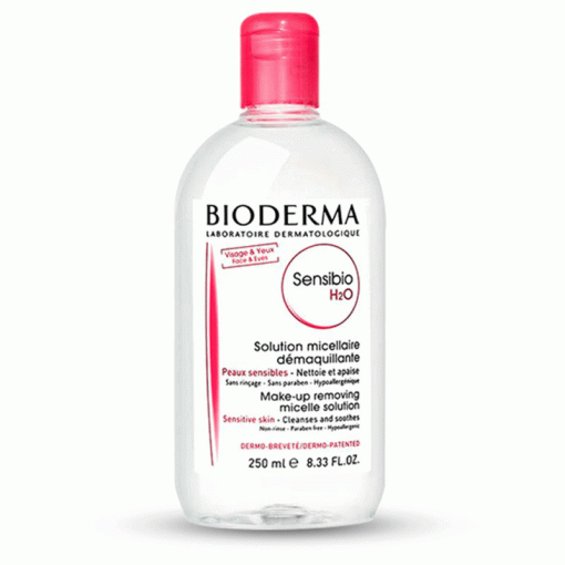 محلول بایودرما پاک کننده آرایش صورت و دور چشم ۲۵۰ میل Sensibio H2O Bioderma Sensibio H2O Make-Up Make up Remover