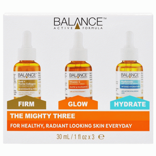 Balance Active Formula The Mighty Three For Healthy, Radiant Looking Skin Everyday (Serum Set 3x