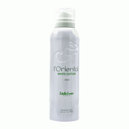 اسپری دئودورانت جی پارلیس اورینتال سفید- وایت ادیشن Geparlys L'oriental White Edition Deodorant Spray For men 200ml