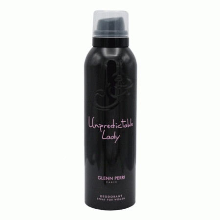 اسپری دئودورانت زنانه جی پارلیس آنپردیکتبل لیدی Geparlys Unpredictable Lady Body Deodorant Spray For Women 200ml