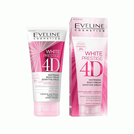 اسکراب اولاین 4D صورت روشن کننده Eveline White Prestige 4D Whitening Facial Scrub 150ml