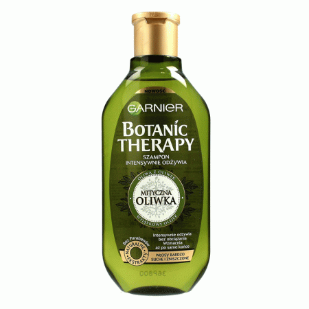 شامپوگیاهی درمانی تغذیه کننده و نرم کننده زیتون بوتانیک گارنیر-گارنیه Garnier Botanic Therapy Olive Mythique Intensely Nourishing Shampoo