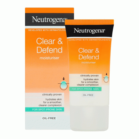 مرطوب کننده فاقد چربی نیتروژنا Neutrogena Clear & Defend Oil Free Moisturiser 50ml