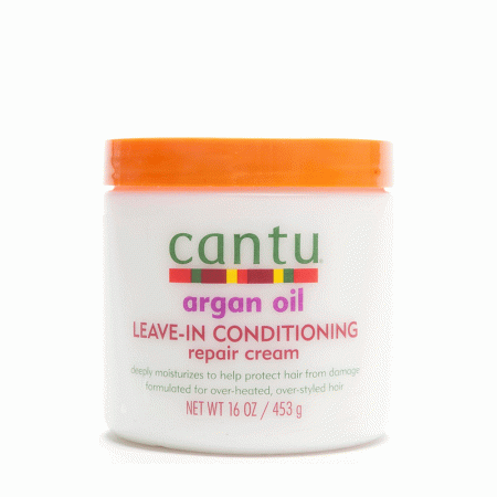 کرم شی باتر کانتو نرم کننده عمیق روغن آرگان موهای فر Cantu Argan Oil Leave-In Conditioning Repair Cream 453g