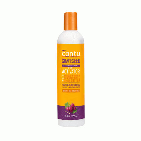 کرم کانتو تقویت کننده هسته انگور موهای فر Cantu Grapeseed Strengthening Curl Activator Cream 355ml