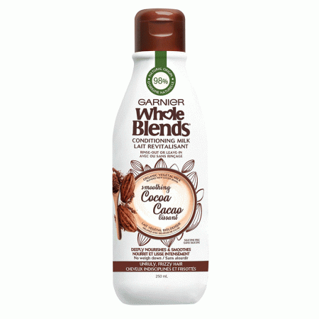 شیر موی عصاره کاکائو گارنیر_گارنیه Garnier Whole Blends Conditioning Milk Smoothing Cocoa 250ml