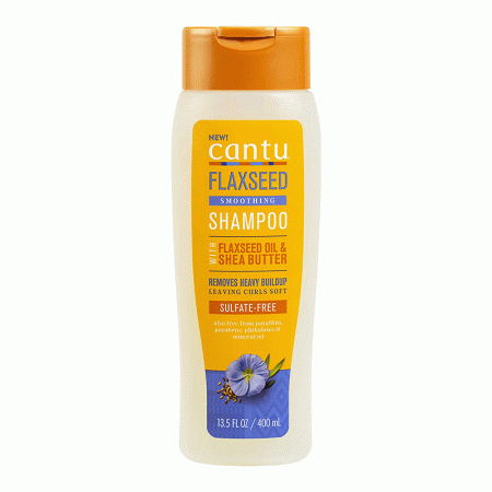 شامپو بدون سولفات لایه بردار شی باتر با بذر کتان موهای فر کانتو Cantu Sulfate-Free Exfoloating with Flaxseed Oil & Shea Butter Shampoo