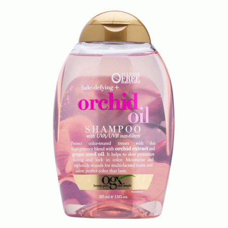 شامپو روغن ارکیده او جی ایکس OGX Fade-Defying + Orchid Oil Shampoo 385ml