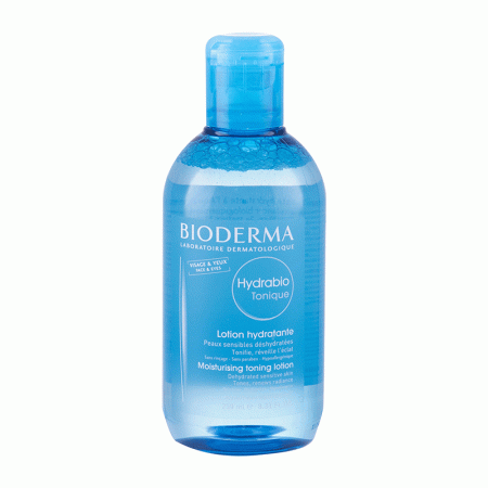 لوسین تقویت کننده و مرطوب کننده هیدرابیو مخصوص پوست های حساس و کم آب بایودرما Bioderma Hydrabio Moisturising Toning Lotion For Sensitive Dehydrated Skin 250ml