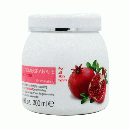 کرم صورت آب انار کلیون Cliven Pomegranate Juice Face Cream 300ml