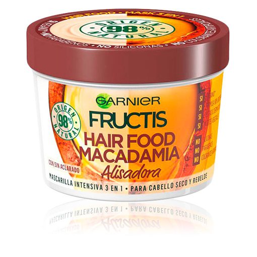 ماسک مو فروکتیس ماکادمیا صاف کننده مو Garnier Fructis Macadamia Hair Food Smoothing Mask 390 ml