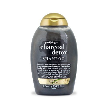شامپو پاک کننده کف سر زغال او جی ایکس OGX Purifying Charcoal Detox Shampoo 385ml