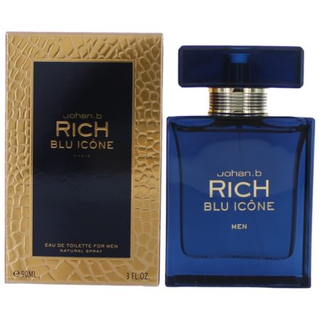 عطر ادکلن مردانه جوهان بی ریچ بلو آیکون Rich Blu Icone by Johan.b, 3 oz EDT Spray for Men