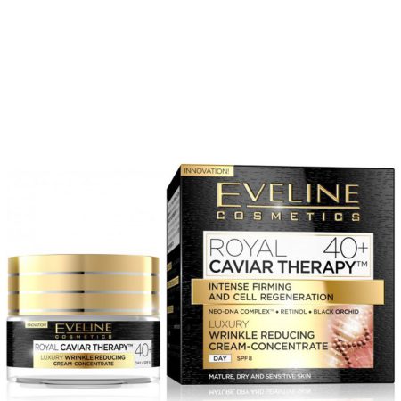کرم بازسازی کننده و ضدچروک عمیق خاویار اولاین Eveline Royal Caviar Therapy 50 حجم 50 میلی لیتر