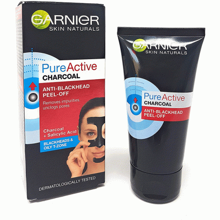 لایه برداری زغال خالص اکتیو گارنیه-گارنیر Garnier Skin active pure active charcoal peel off