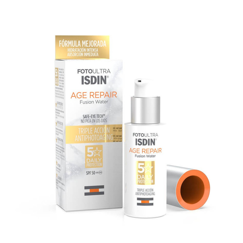 isdin fotoultra age repair fusion water texture spf 50