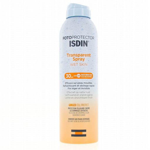 اسپری شفاف پوست مرطوب محافظ نور با حفاظت بالا ISDIN Fotoprotector Transparent Spray Wet Skin SPF30