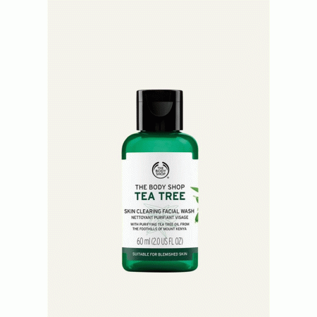 شستشوی صورت پاک کننده پوست درخت چای بادی شاپ The Body Shop Tea Tree Skin Clearing Facial Wash 60ml
