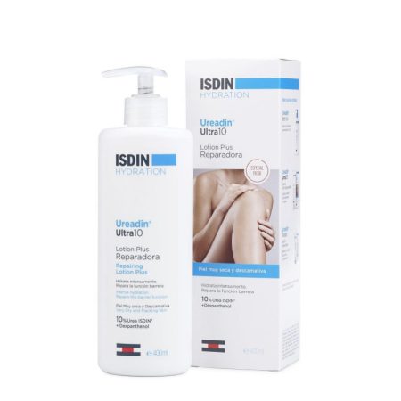 لوسیون مرطوب کننده ی پوست خشک و پوسته پوسته شده Isdin Ureadin moisturizing protection of very dry and flaking skin Ultra 10 Lotion Plus 400ml