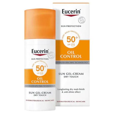 ژل کرم اوسرین ضد آفتاب spf50 پوست خشک 50 میل Eucerin Sun Gel Creme Oil Control Dry Touch SPF 50+ 50ml