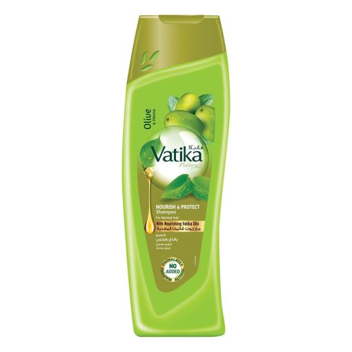 شامپو تقویت کننده محافظت کننده ی زیتون واتیکا عربی Vatika Naturals Olive And Henna Nourish And Protect Shampoo 400ml