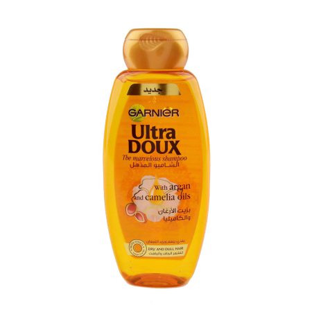 شامپو درخشان کننده و ترمیم کننده موهای خشک و کدر گارنیر_گارنیه Garnier Ultra Doux The Marvelous Shampoo 400ml