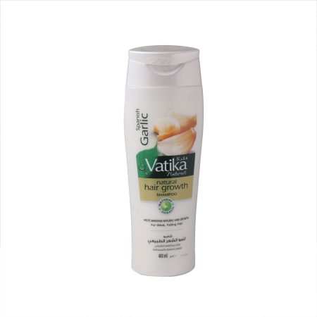 شامپو نرم کننده و ترمیم کننده رشد مو سیر واتیکا Dabur Vatika Garlic Shampoo 400ml