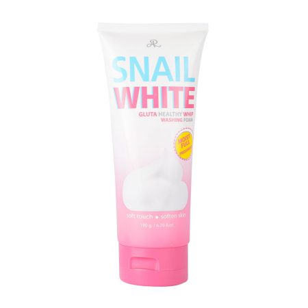 فوم نرم کننده و مرطوب کننده حاوی حلزون و گلوتاتیون تایلندی AR Snail White Gluta Healthy Whip Washing Foam Facial Cleanser (190g)