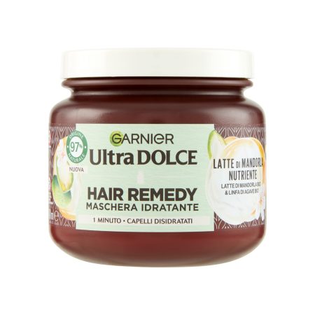 ماسک موی آبرسان شیر بادام و آگاو Garnier Ultra Dolce Hair Remedy Maschera Idratante Latte di Mandorla Almond Milk Agave Hair Mask
