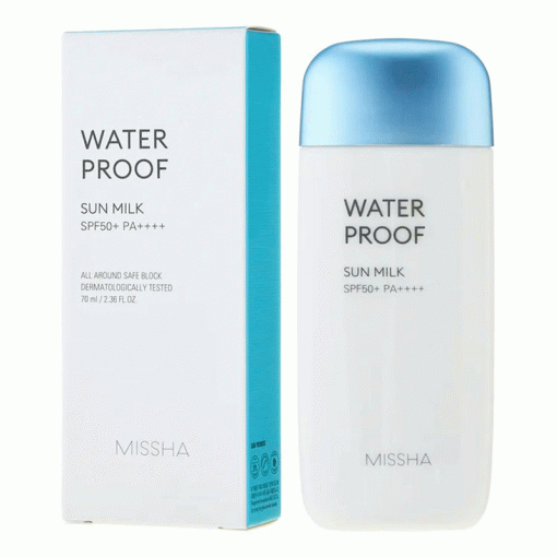 ضد آفتاب ضد آب شیری میشا All around Safe Block Waterproof Sun Milk Missha